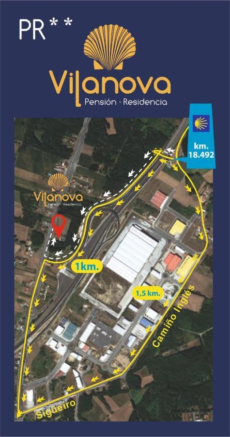 Pension Vilanova Sigueiro Buitenkant foto